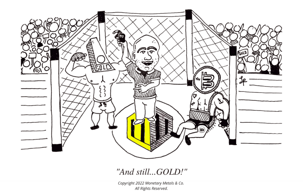 UFC Bitcoin vs Gold Cartoon